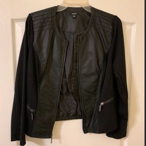 Alfani Leather and cloth Jacket